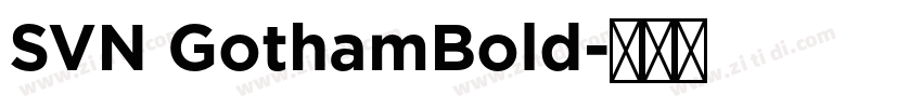 SVN GothamBold字体转换